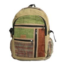 Multicolored Hemp Multiple Pocket Backpack- Unisex