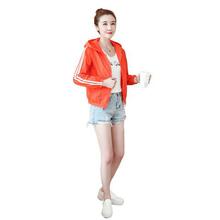 Hooded sun coat _2019 short coat women's summer Korean loose