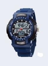 Black Dial Digital Unisex Watch - (Black/Blue)