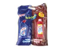 (Harpic Power Plus , 500 ml  + Harpic Bathroom Cleaner, 500 ml) Twin Pack Offer.