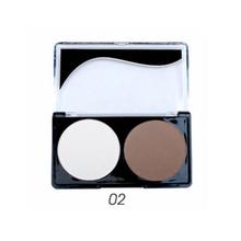 2 Color Makeup Highlighter Powder Bronzer Concealer Palette Face Contour Make Up Whitening Brighten Cosmetic Highlighter Powder