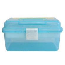 Blue Clear Storage Organizer Hard Box For First Aid Kit