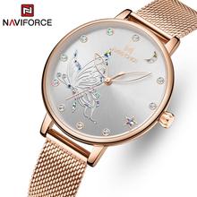 NAVIFORCE  Nf5011 Noble And Elegant Stainless Steel Quartz Waterproof Watch For Women