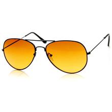 HD Aviator Night Vision Driving Anti Glare Yellow Lens Sunglasses