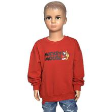 Red Micky Mouse Sweatshirt For Boys