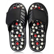 Acupressure Paduka Spring Sandle  Black/White Foot Reflexology Massage Slippers