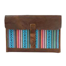 Multicolored Gheri Designed Cotton iPad Storage Bag