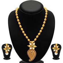 Sukkhi Stylish Gold Plated Kundan Necklace Set For Women