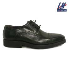 KILOMETER Dark Green Cap Toe Formal Shoes For Men