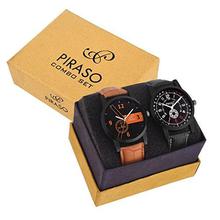 PIRASO Two Hot Black Watches for Men Combo of 2