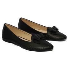 Black Pump Flats Shoes For Women