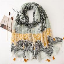 Korean Style Sun Protection Premium Printed Scarves For