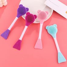 Double Headed Silicone Facial Mask Brush