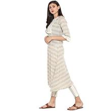 Janasya Women's Multicolor Cotton Printed A-Line Kurta