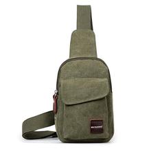 Hot Sale Men Shoulder Crossbody Bag Canvas Waterproof Zipper