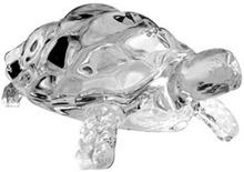 Chinese Feng Shui Tortoise Turtle, Crystal Glass Statue((8.5 x 12cm)- White Clear)- White Clear Decorative Showpiece   (Glass, Clear)