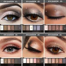 FOCALLURE 6 Colors Eyeshadow Palette Glamorous Smokey