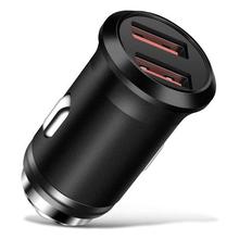 Dual USB Car Charger For Mobile Phone Tablets Portable Mini 2.4A Fast Charger Adapter For Samsung Xiaomi Huawei GPS Car-Charger