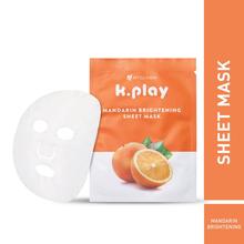 K.Play Sheet Mask (Mandarin), Revive & Heal Damaged Skin 20ml