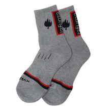 Coolmax Grey/Red Solid Thermo Trekking Socks