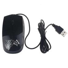 FashionieStore mouse Fashion USB 2.0 Wired Mini Optical LED Mouse For PC and Laptop Computers BK