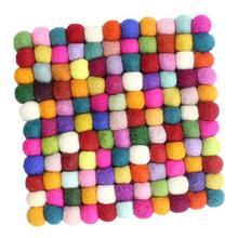 Multicolored Wool Tea Coaster