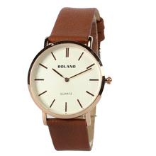 Bolano  Analog White Dial Watch- Brown