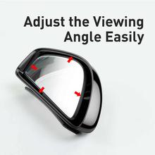 Baseus 1 Pair Car Blind Rearview Auxiliary Mirror High-Definition Large View Wide Angle Rear View Blind Spot Mirror