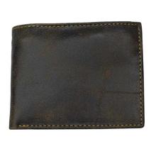 KCL Brown/Black Sheep Leather Bi-Fold Wallet For Men