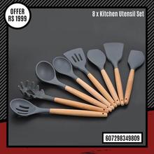 Silicone Cooking Utensils 8 Pcs Kitchen Utensil Set