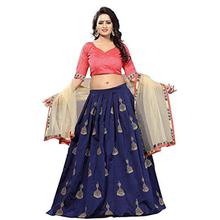 Drashti villa Woman's Blue and Pink Color Heavy