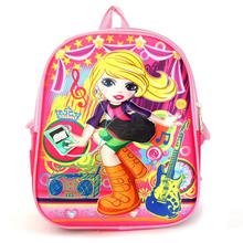 Pink/Black Barbie Printed School Backpack For Girls