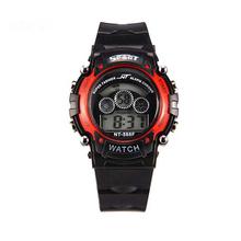 88F LED Nightlight 30M Waterproof Sport Rubber Watch w/ Alarm, Stopwatch, Date Display for Girl Student