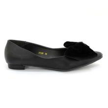 DMK Black Bowed Closed Shoes For Women - 37226