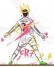 CR7 Crowned Ronaldo Goal Celebration Wall Decor Sticker