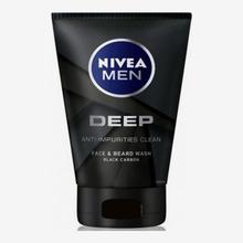 Nivea Men Deep Impact Intense Clean Face & Beard Wash - 100 ml