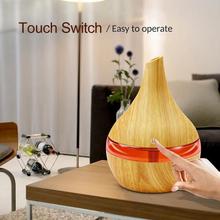 300ML USB Electric Aroma Air Diffuser Wood Ultrasonic Air Humidifier