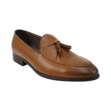 Kapadaa: Caliber Shoes Tan Brown Slip On Formal Shoes For Men – (P 649 C)