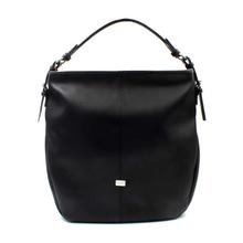 David Jones Black Solid Back Zip Handbag For Women