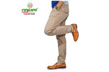 Virjeans Stretchable Oversize Cotton Chinos Pant Peach-(VJC 697)