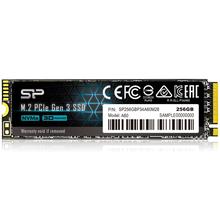 SP Silicon Power P34A60 256GB NVMe PCIe M.2 SSD, 3D NAND with SLC Cache - Gen3 x4 PCIe