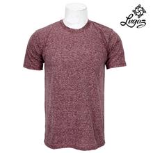 Round Neck Textured T-Shirt For Men- Maroon