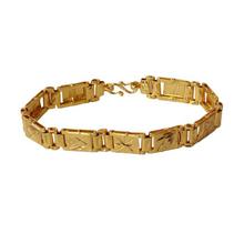 Golden Cutting Designed Bracelet For Men