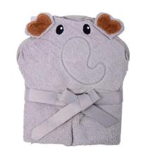 Mother's Choice Grey Elephant Hooded Towel