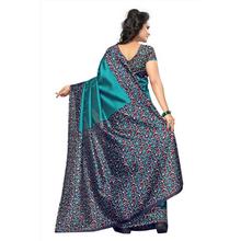 Floral Print Mysore Art Silk Saree  (Blue)