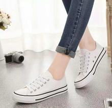 White Lace Up Sneakers For Women