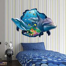 Animated Sea World 3D Decor Wall Stickers (mws-9215)