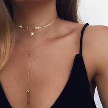 Tiny Heart Necklace for Women SHORT Chain Heart star Pendant
