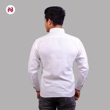 Nyptra White Full Sleeves Premium Cotton Shirt For Men