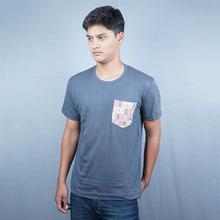 Cement Grey Dhaka Printed T-Shirt for Men